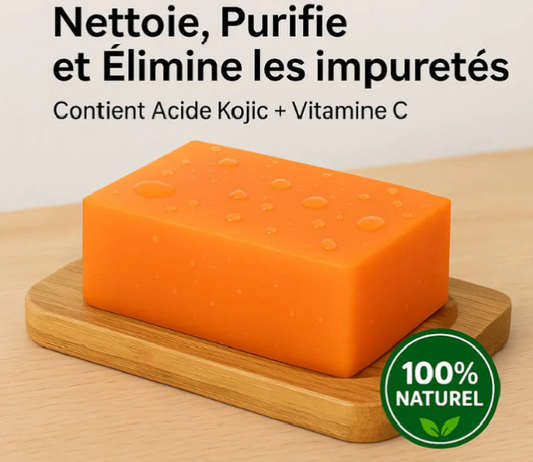 Savon Kojie San : Éclat Naturel, Peau Nette, Fraîche & Éclatante