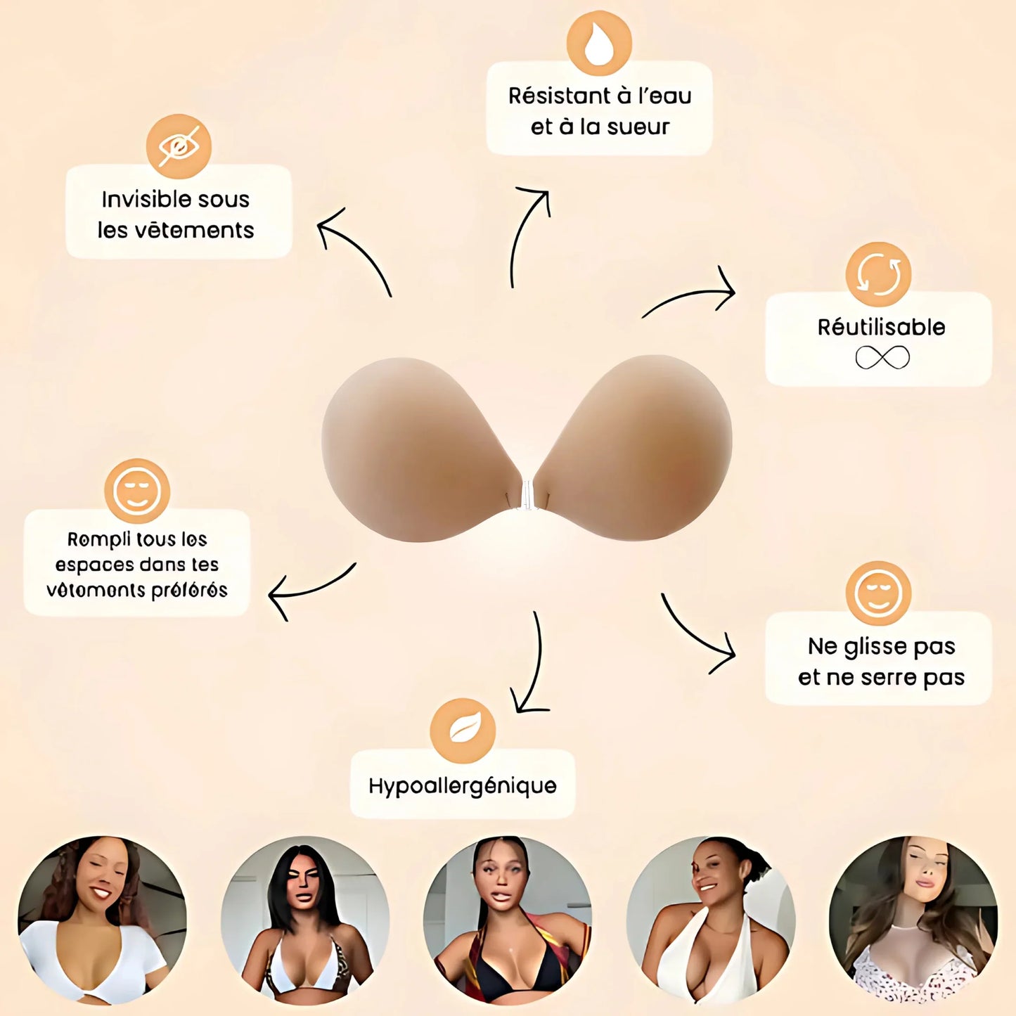 Soutien Push-Up Invisible (B)