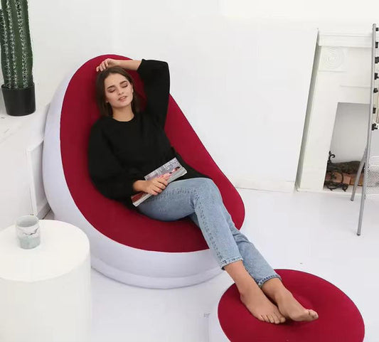 Sofa Gonflable RelaxMax™ – Léger, stylé, prêt à l’emploi