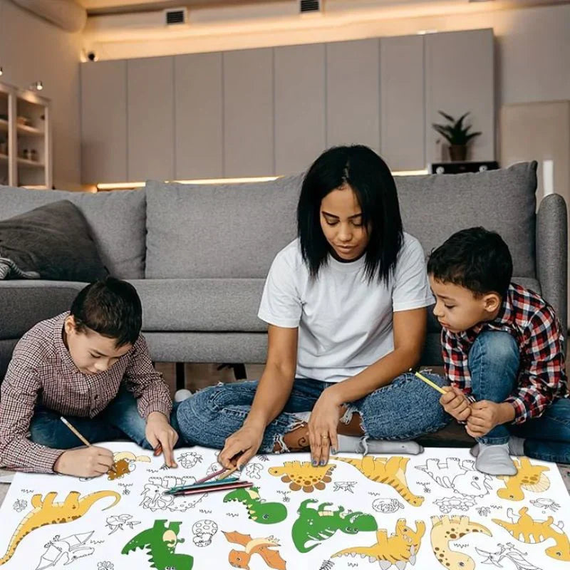 Rouleau de papier à colorier pour enfants