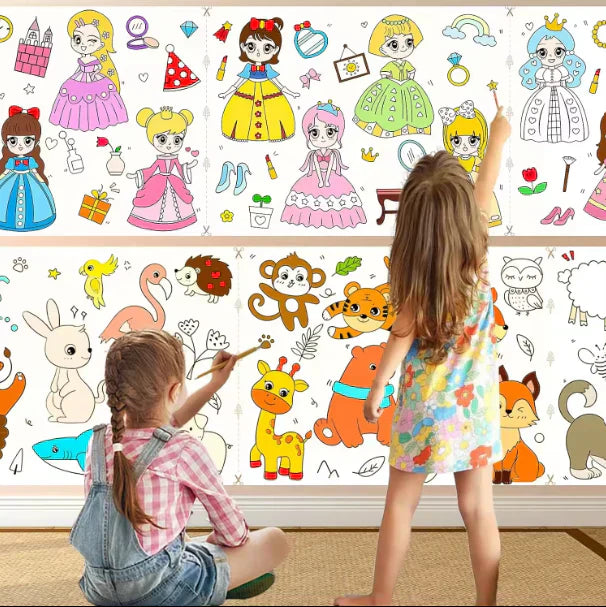 Rouleau de papier à colorier pour enfants